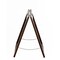 Alpine Industries Double-Sided Stainless Steel Plated Wooden Bilingual Caution Wet Floor Sign ALP499-SSB-MK - alternate 6